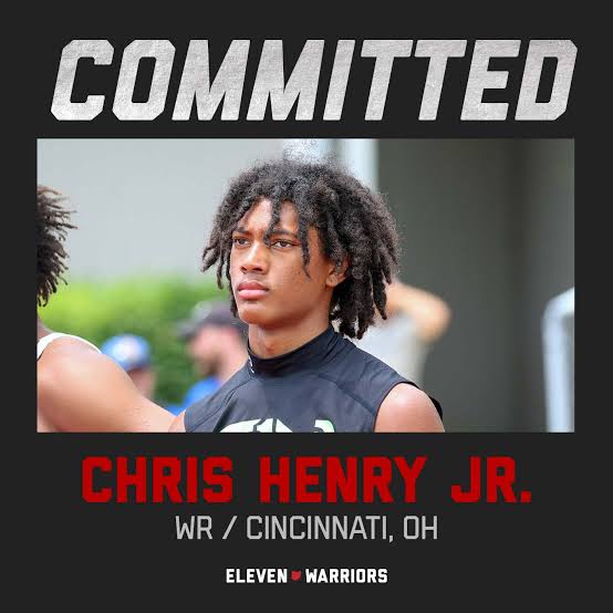 BREAKING NEWS Five Star Wide Receiver Chris Henry Jr Commits To Ohio